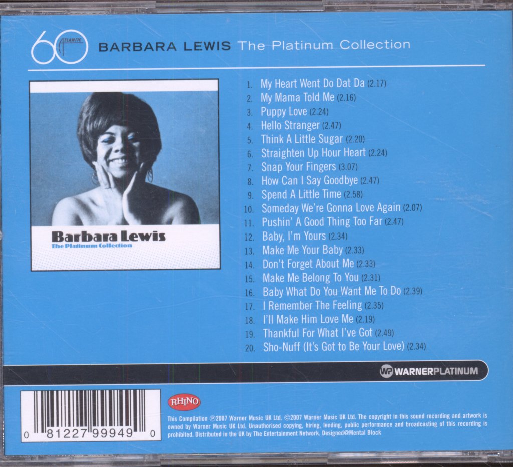Barbara Lewis - Platinum Collection - Cd