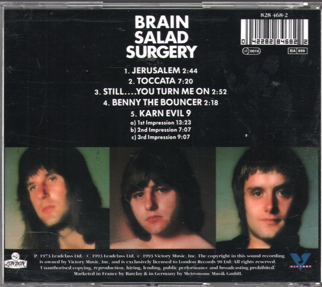 Emerson, Lake & Palmer - Brain Salad Surgery - Cd