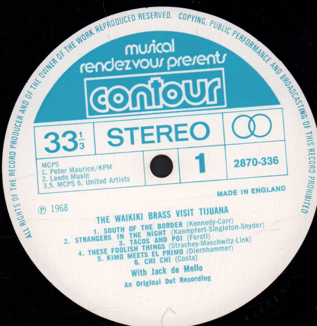 Waikiki Brass - Visit Tijuana - Lp
