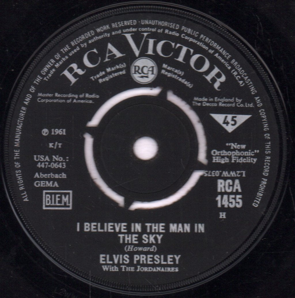 Elvis Presley - Crying In The Chapel - 7 Inch