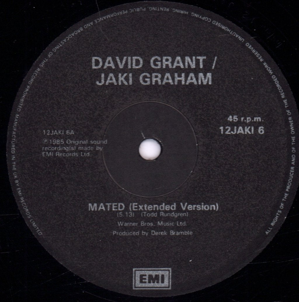 David Grant And Jaki Graham - Mated - 12 Inch