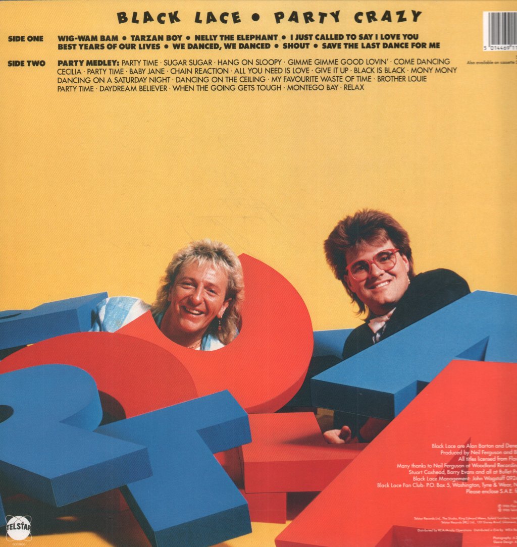 Black Lace (Party/Pop Group) - Party Crazy - Lp