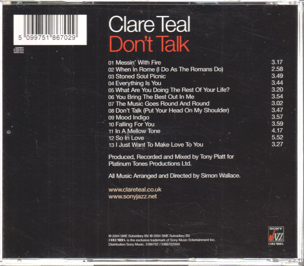 Clare Teal - Don't Talk - Cd