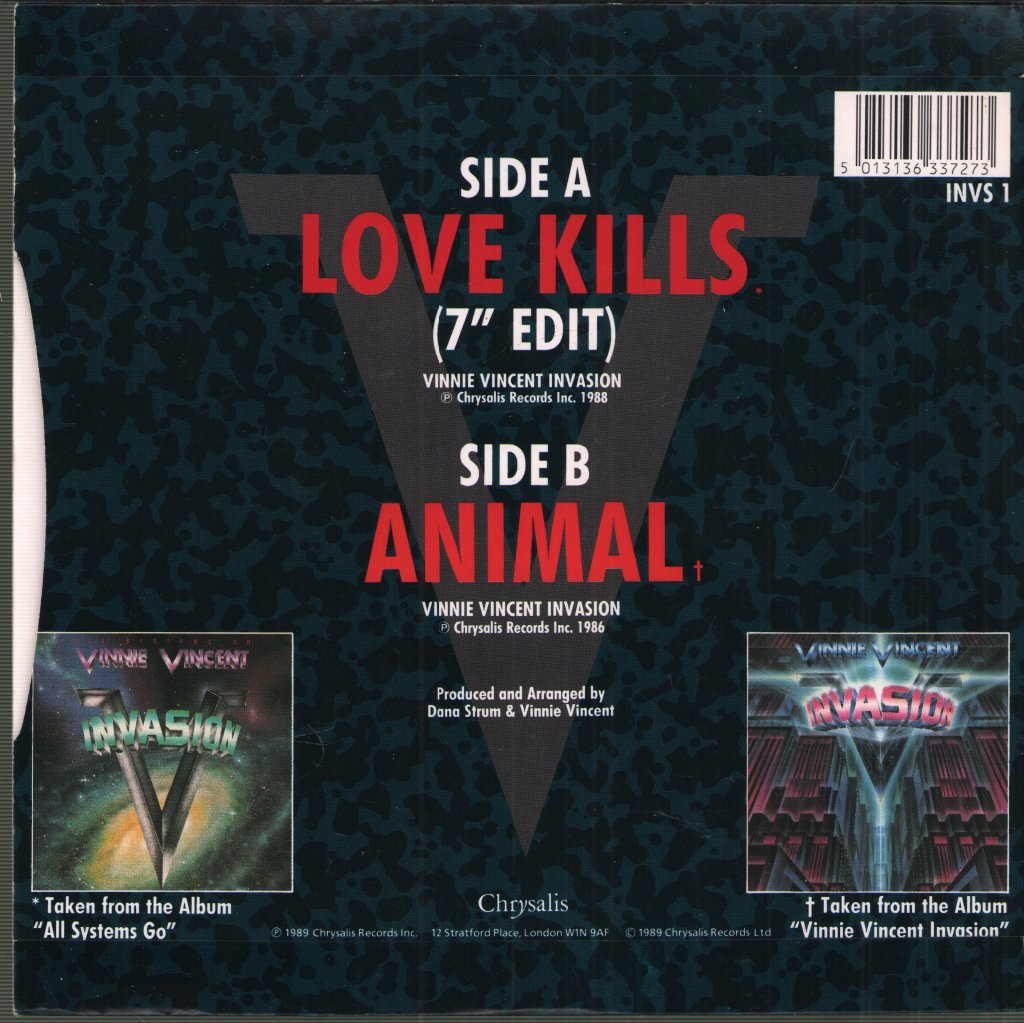 Vinnie Vincent Invasion - Love Kills - 7 Inch