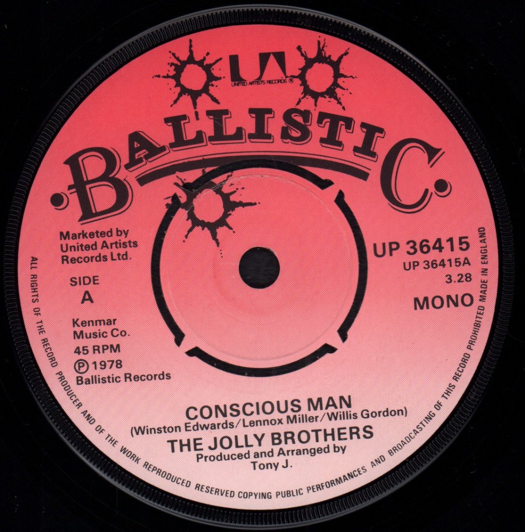 Jolly Brothers - Conscious Man - 7 Inch