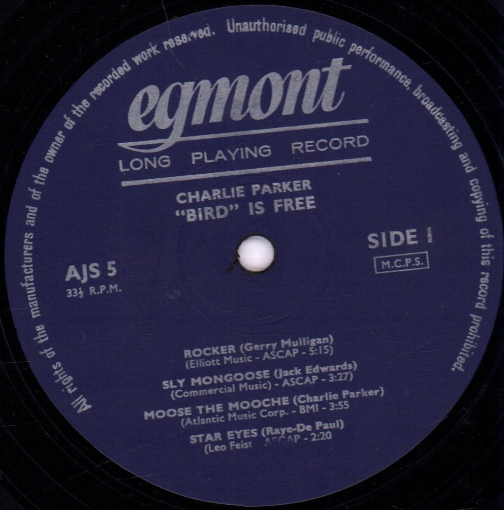 Charlie Parker - Bird Is Free - Lp