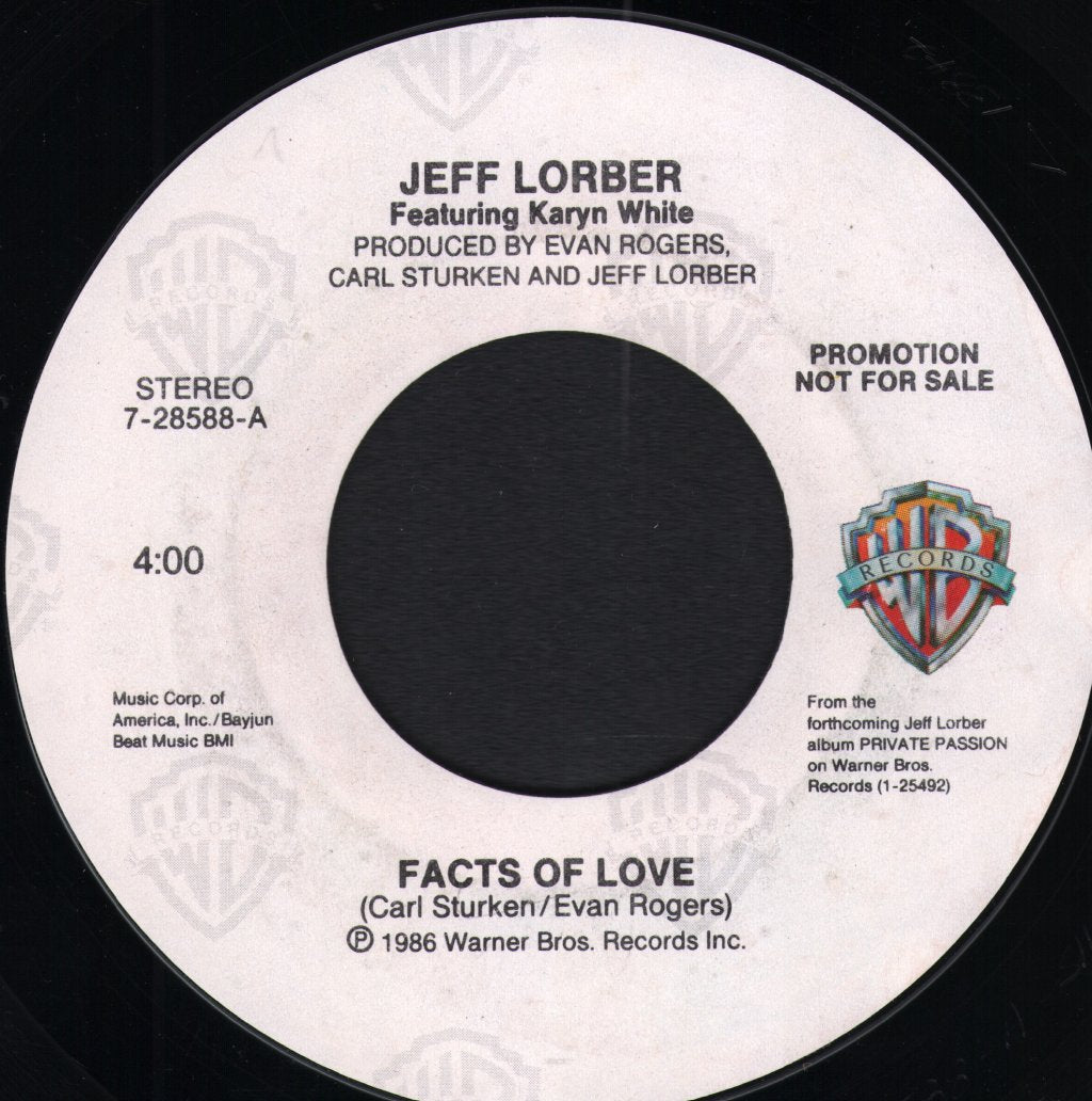 Jeff Lorber - Facts Of Love - 7 Inch