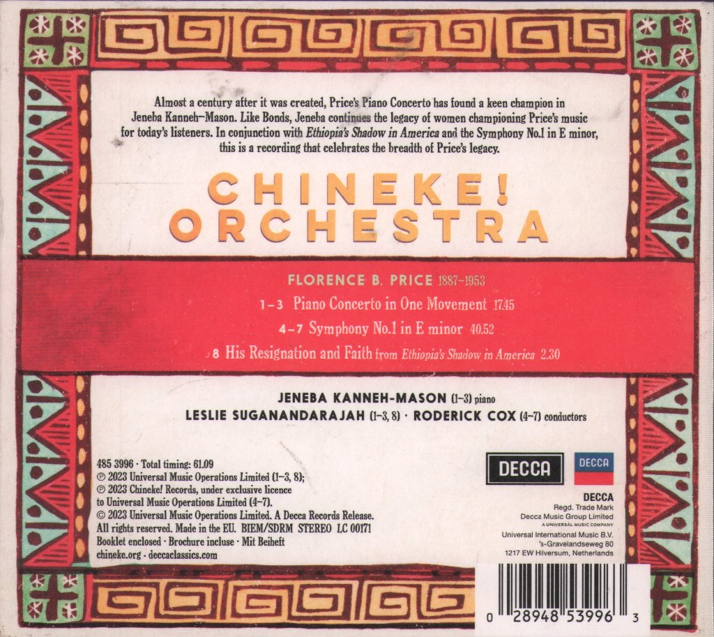 Chineke! Orchestra - Florence Price - Cd