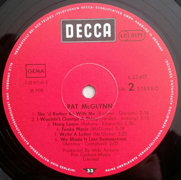 Pat Mcglynn - Pat McGlynn - Lp