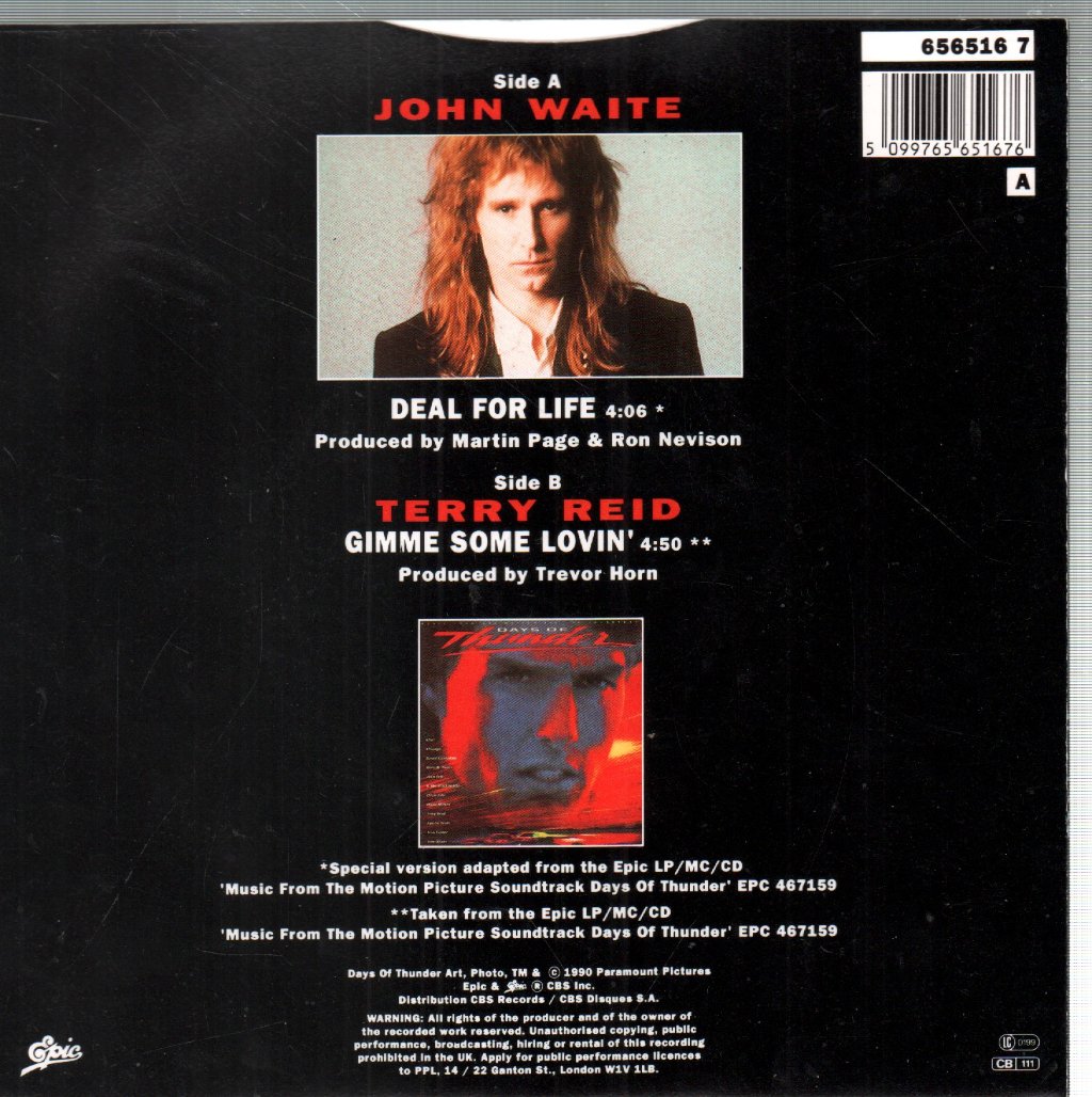 John Waite/Terry Reid - Deal For Life/Gimme Some Lovin' - 7 Inch