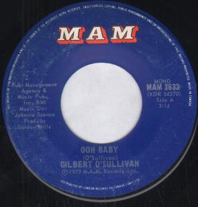 Gilbert O'Sullivan - Ooh Baby - 7 Inch