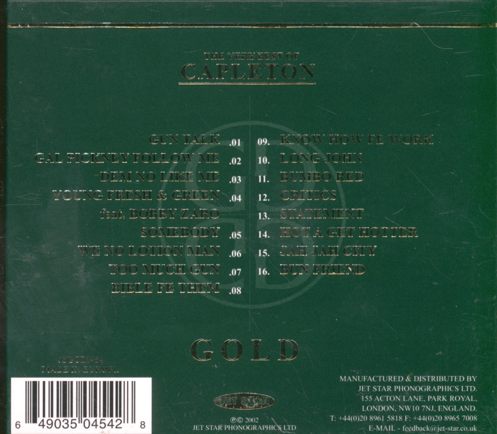 Capleton - Very Best Of Capleton - Cd