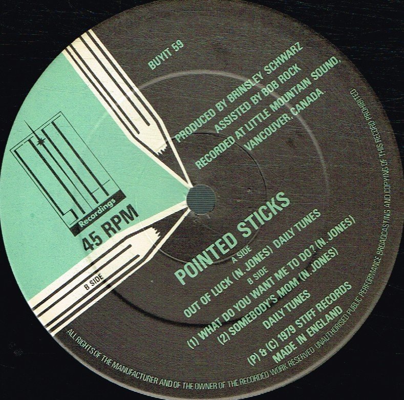 Pointed Sticks - Out Of Luck - 12 Inch