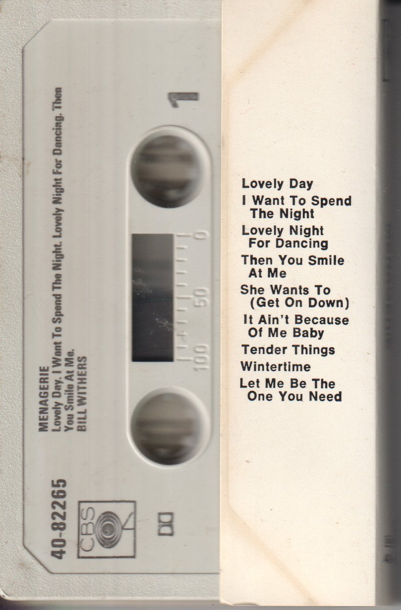 Bill Withers - Menagerie - Cassette