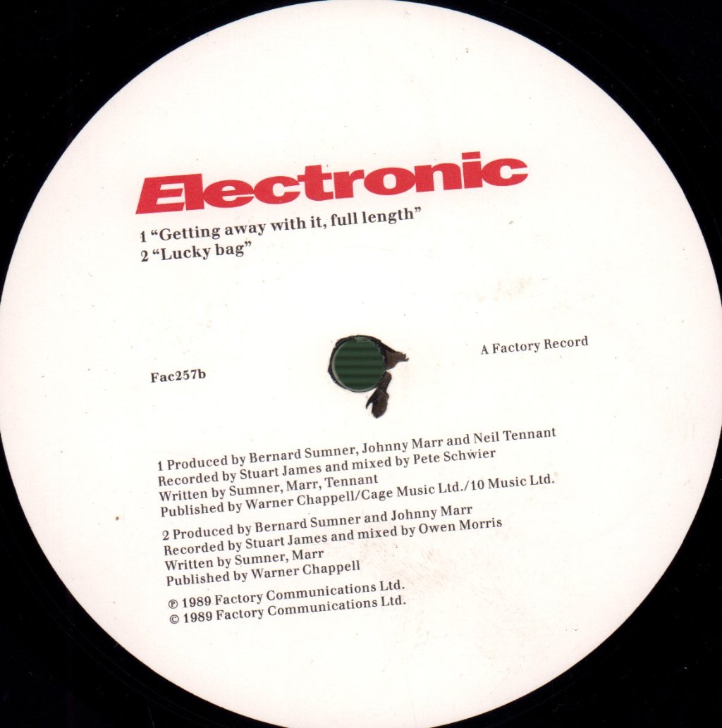Electronic - Getting Away With It - 12 Inch