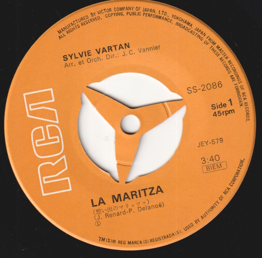 Sylvie Vartan - La Maritza - 7 Inch