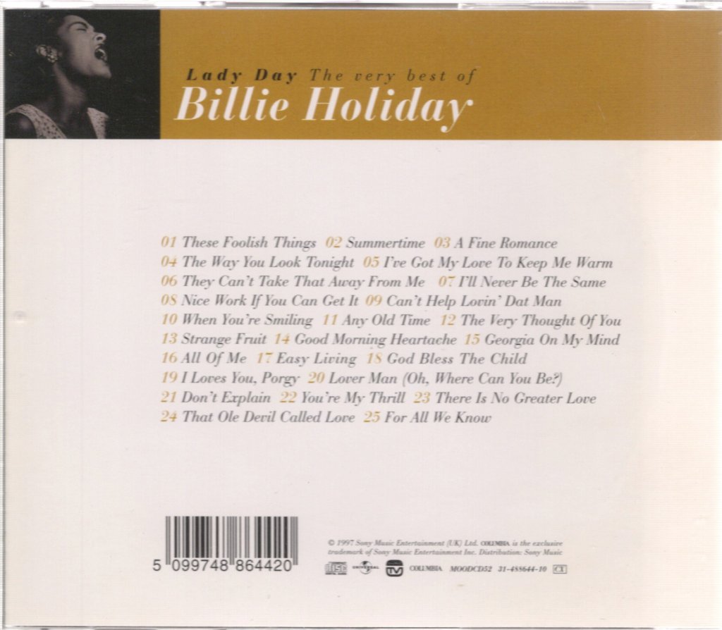 Billie Holiday - Lady Day: The Very Best Of - Cd
