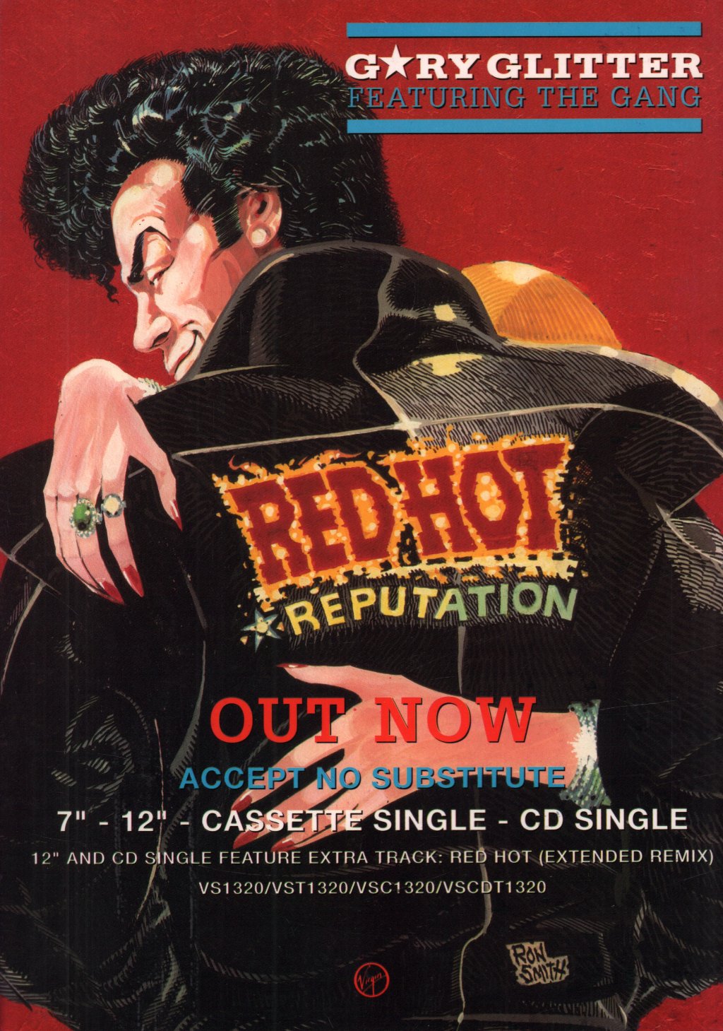 Gary Glitter - red hot reputation tour - Tour Programme