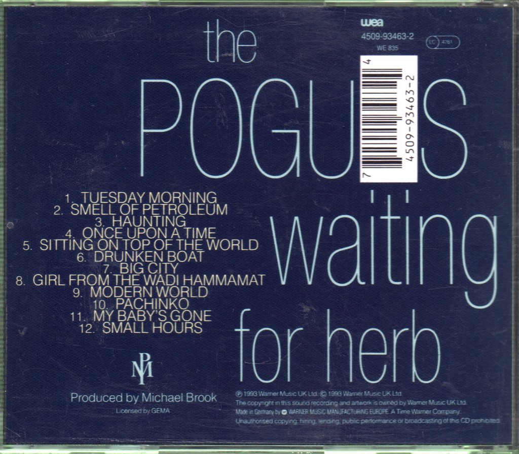 Pogues - Waiting For Herb - Cd
