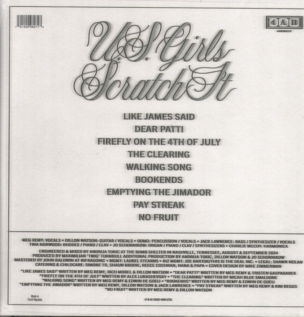 U.S. Girls - Scratch It - Lp