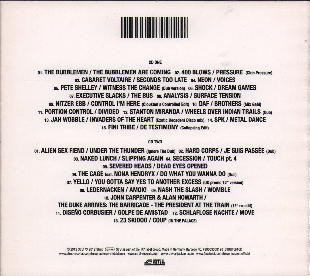 Trevor Jackson - Metal Dance (Industrial Post Punk EBM Classics & Rarities 80-88) - Double Cd