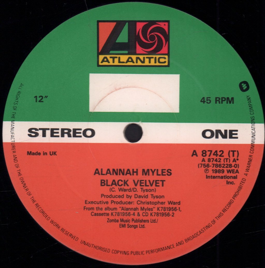 Alannah Myles - Black Velvet - 12 Inch