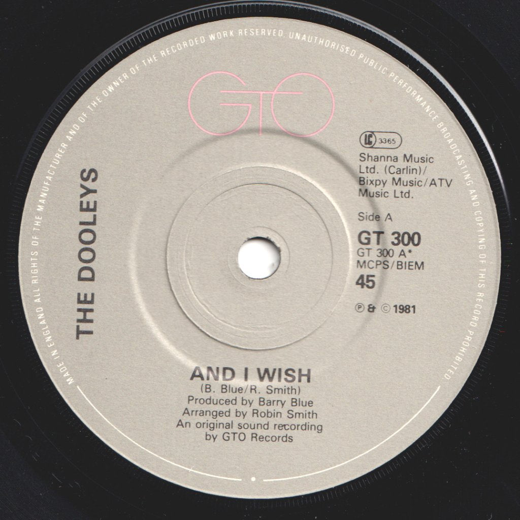 Dooleys - And I Wish - 7 Inch