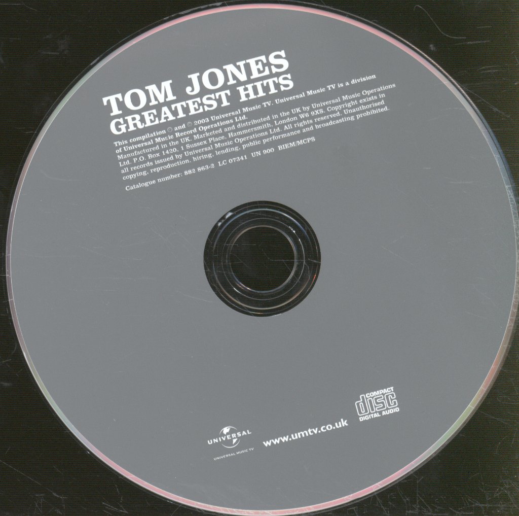 Tom Jones - Greatest Hits - Cd