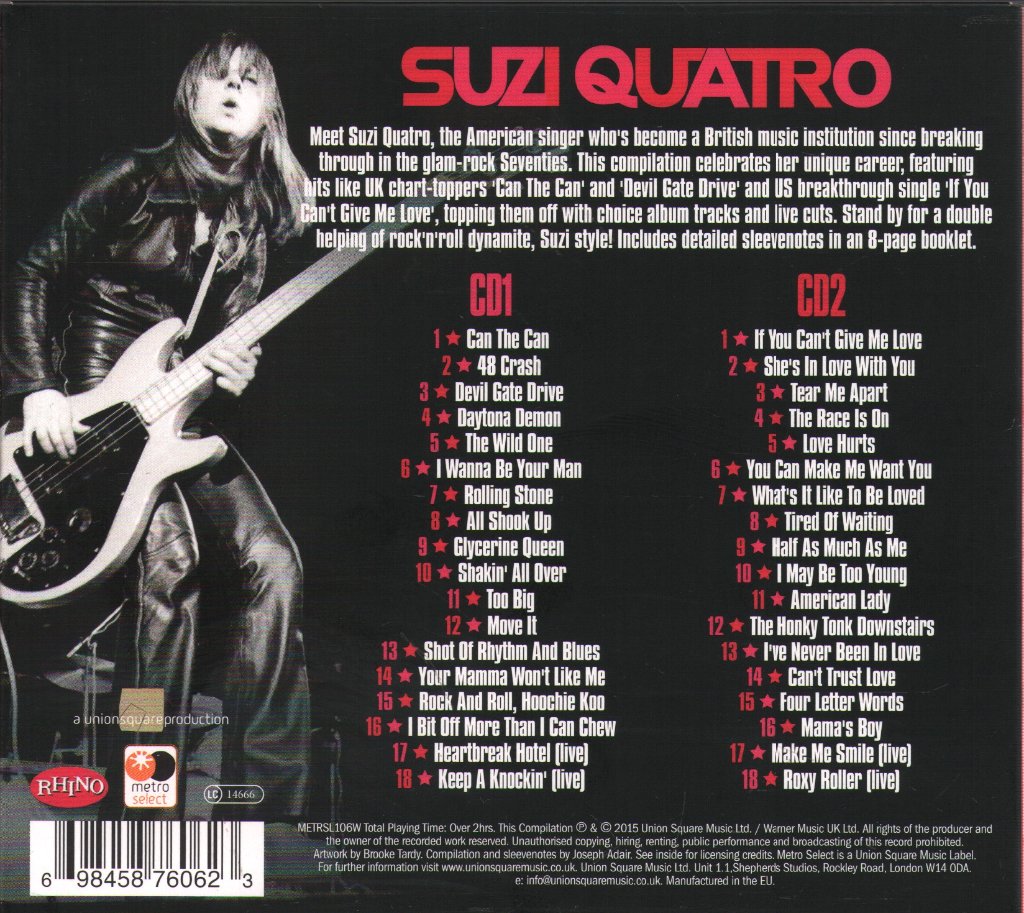 Suzi Quatro - Very Best Of - Cd Set
