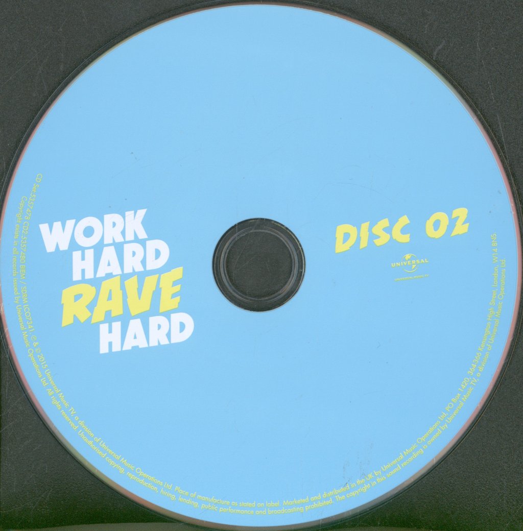 Various Artists - Work Hard Rave Hard - Double Cd