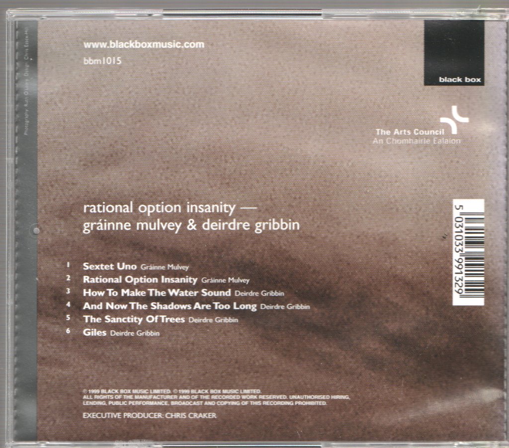 Gráinne Mulvey & Deirdre Gribbin - Rational Option Insanity - Cd