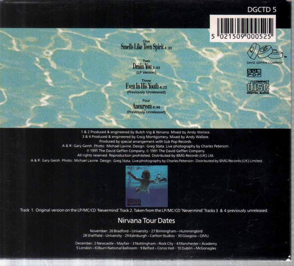 Nirvana - Smells Like Teen Spirit - Cd