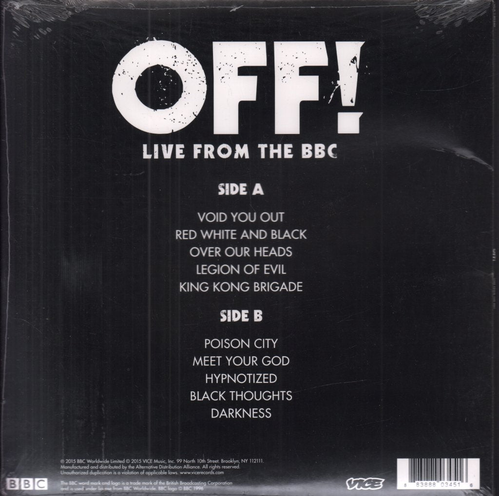 Off! - Live From the Bbc - 10 Inch