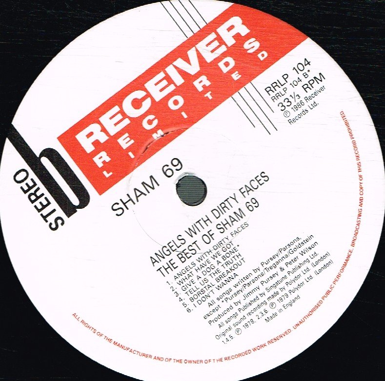 Sham 69 - Angels With Dirty Faces - The Best Of Sham 69 - Lp