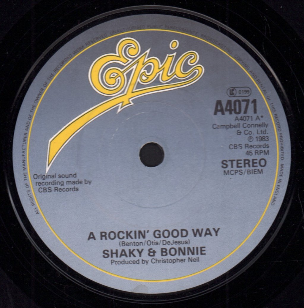 Shakin Stevens And Bonnie Tyler - A Rockin Good Way - 7 Inch