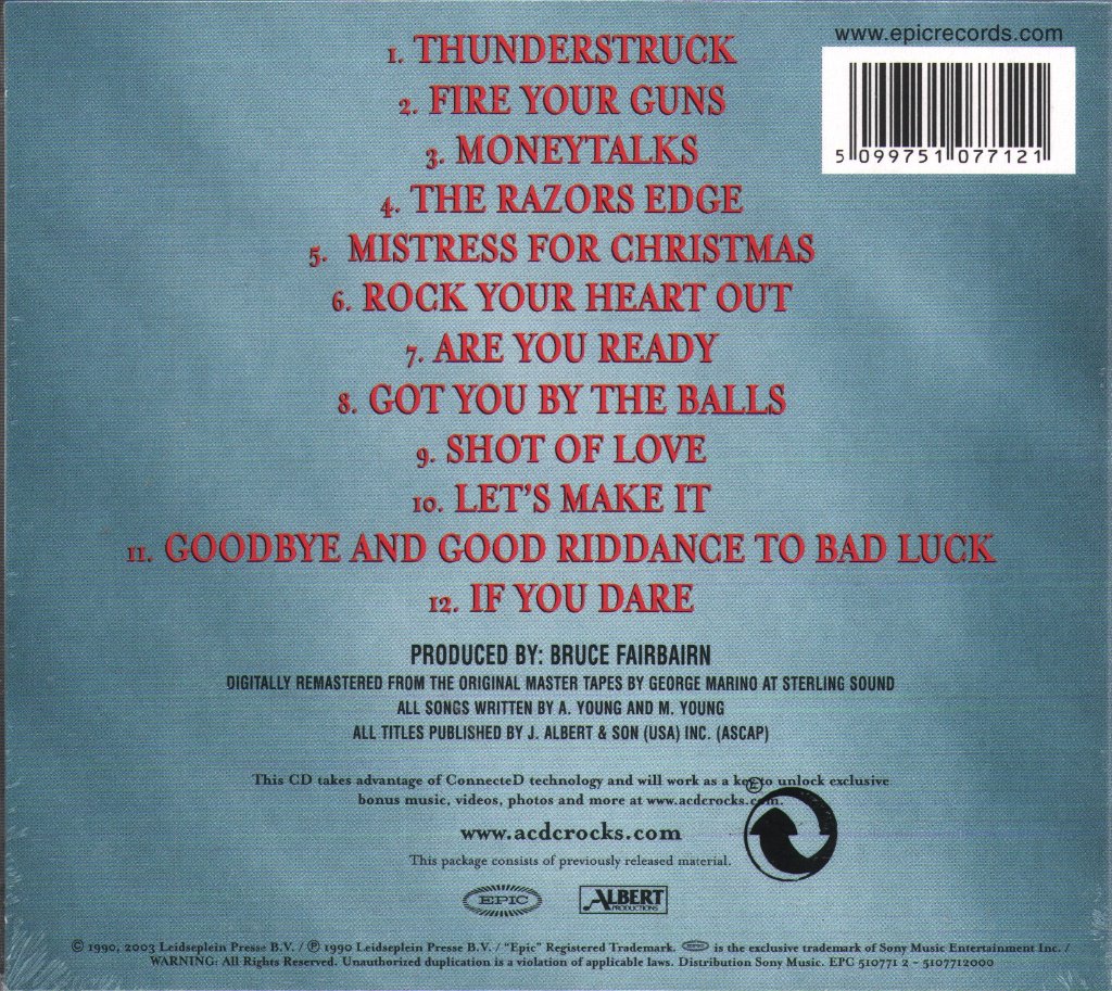 AC/DC - Razors Edge - Cd
