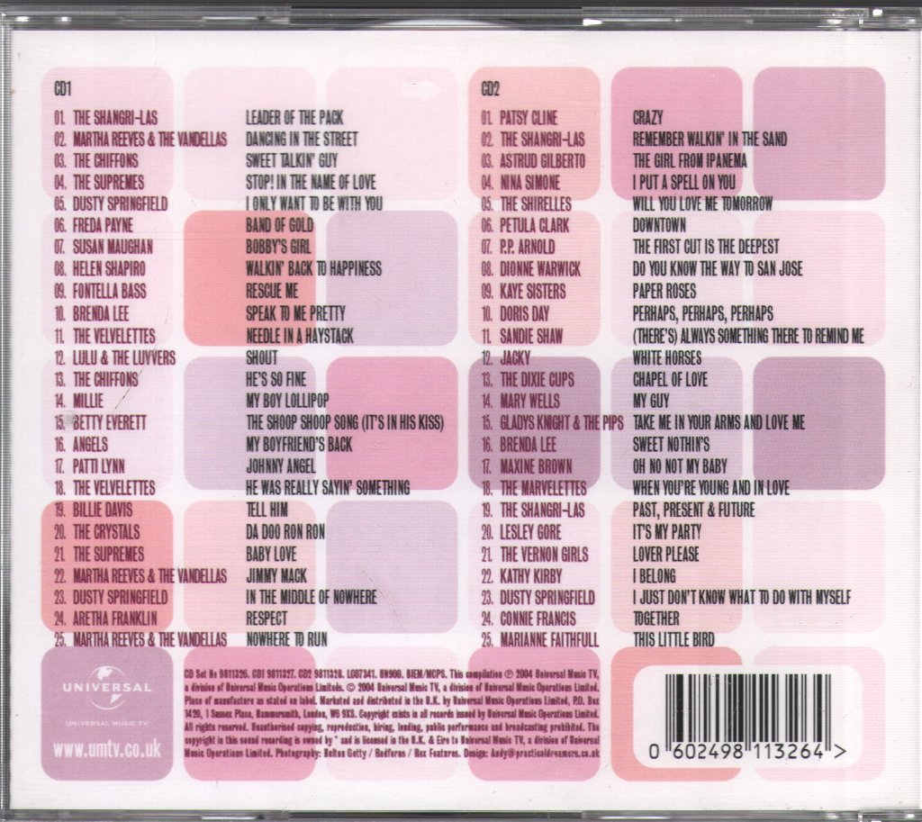 Various Artists - Leaders Of The Pack: The Very Best Of The 60's Girls - Double Cd