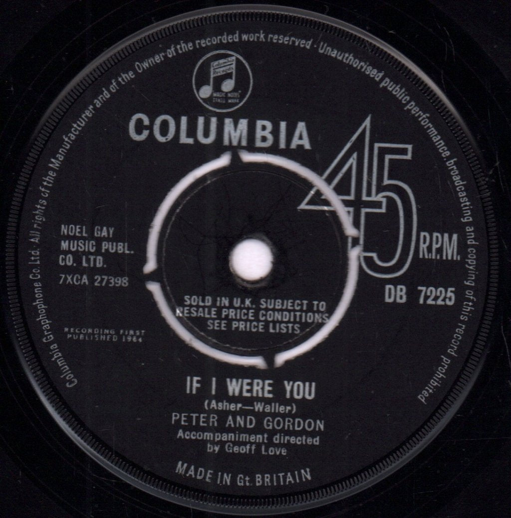 Peter And Gordon - A World Without Love - 7 Inch