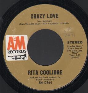 Rita Coolidge - Crazy Love - 7 Inch