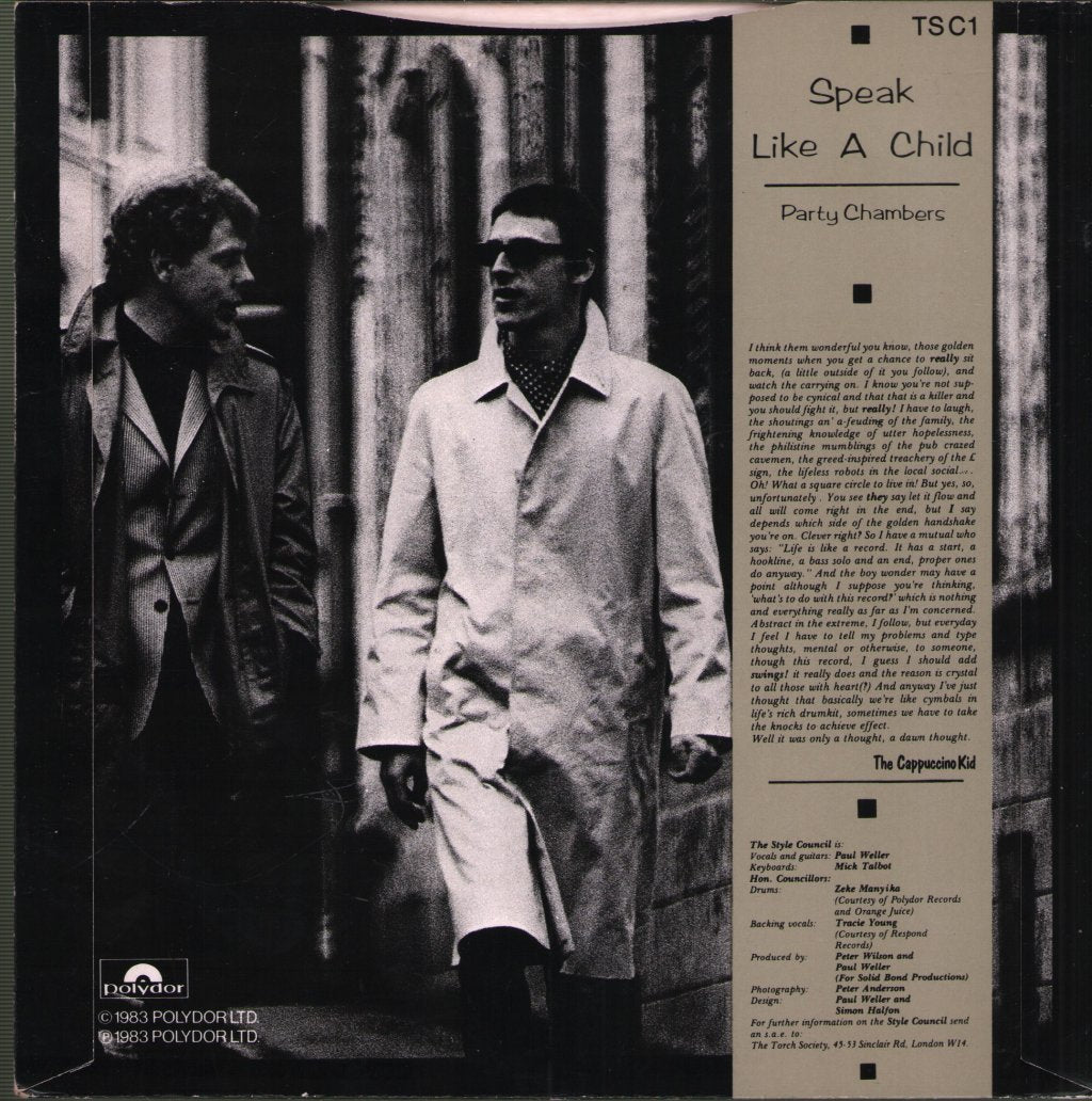 Style Council - Speak Like A Child - 7 Inch