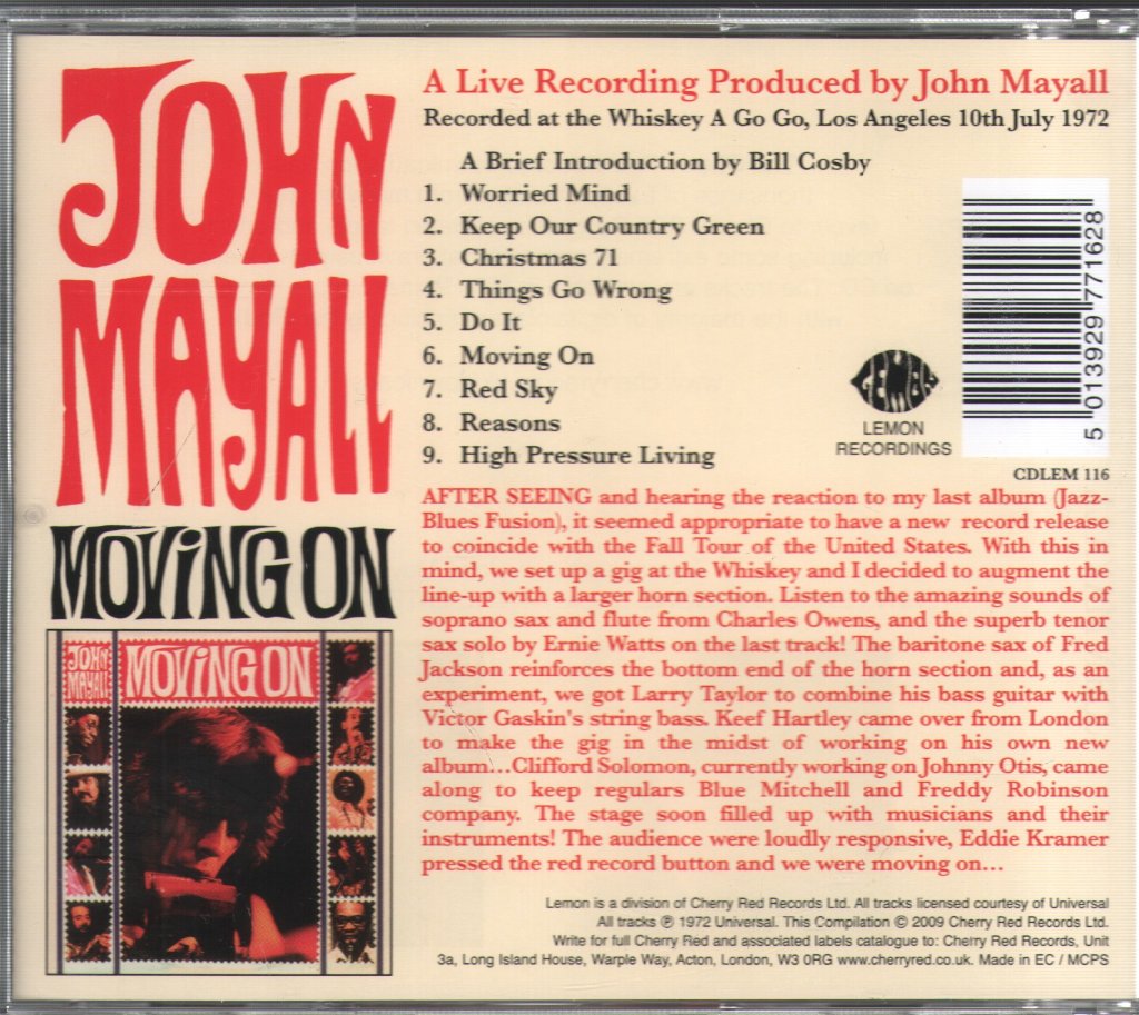John Mayall - Moving On - Cd