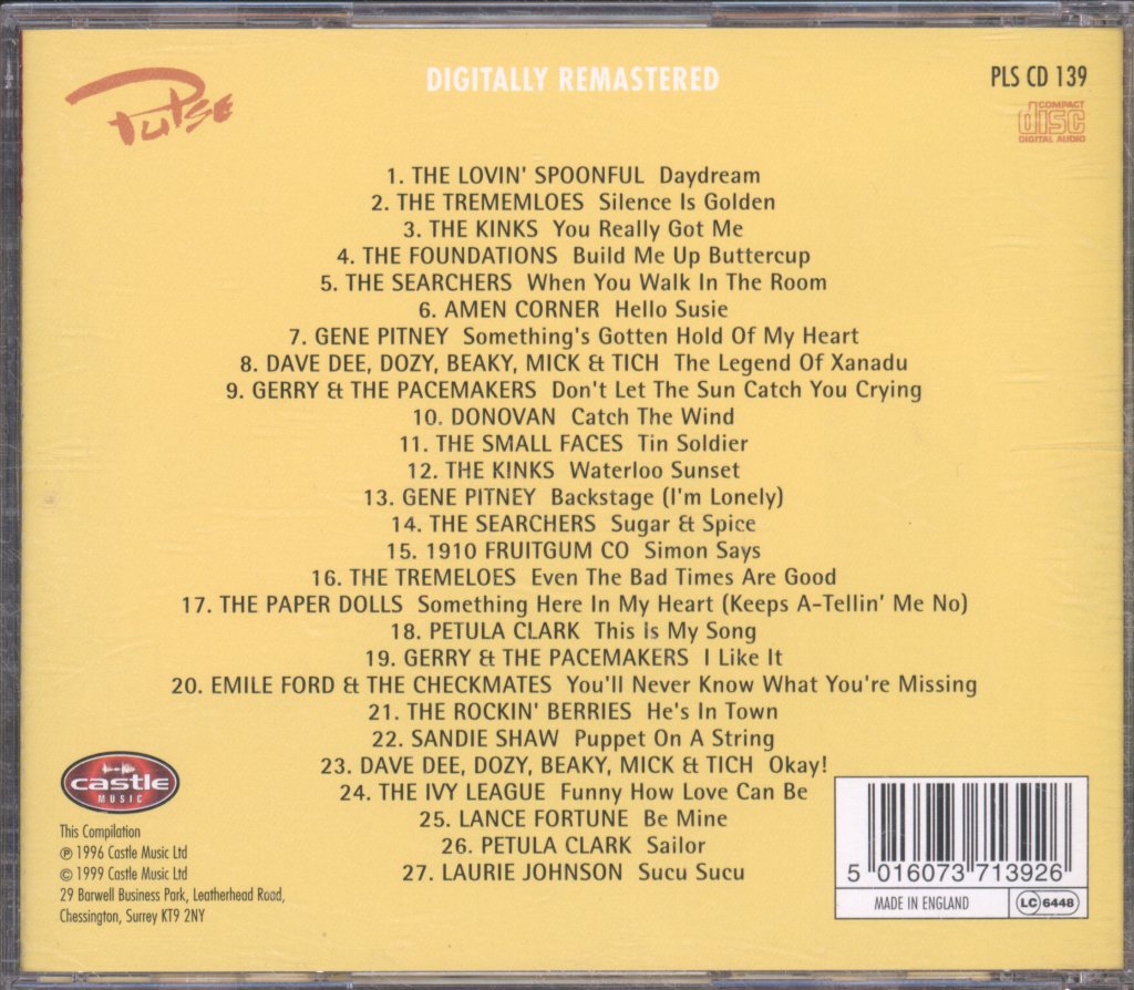 Various Artists - Waterloo Sunset: Hits Of The 60's - Cd