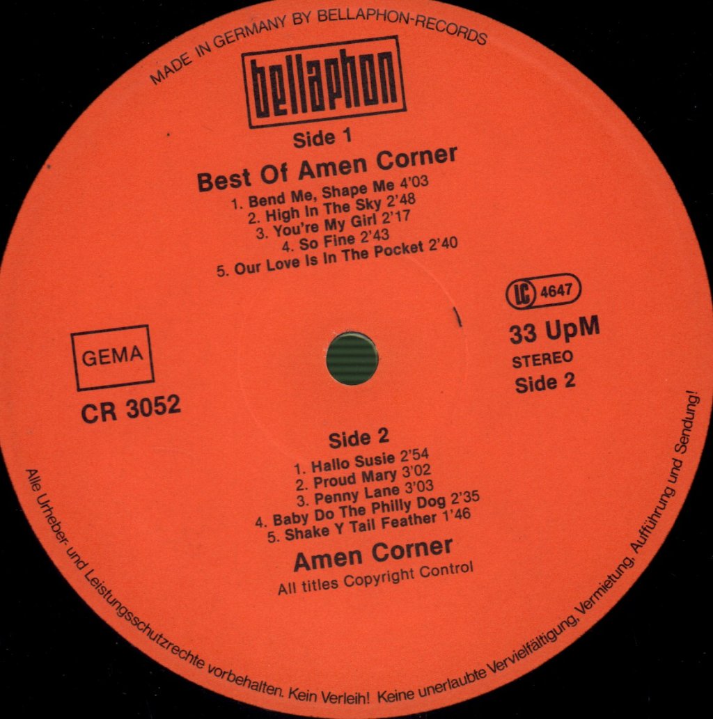 Amen Corner - Best Of Amen Corner - Double Lp