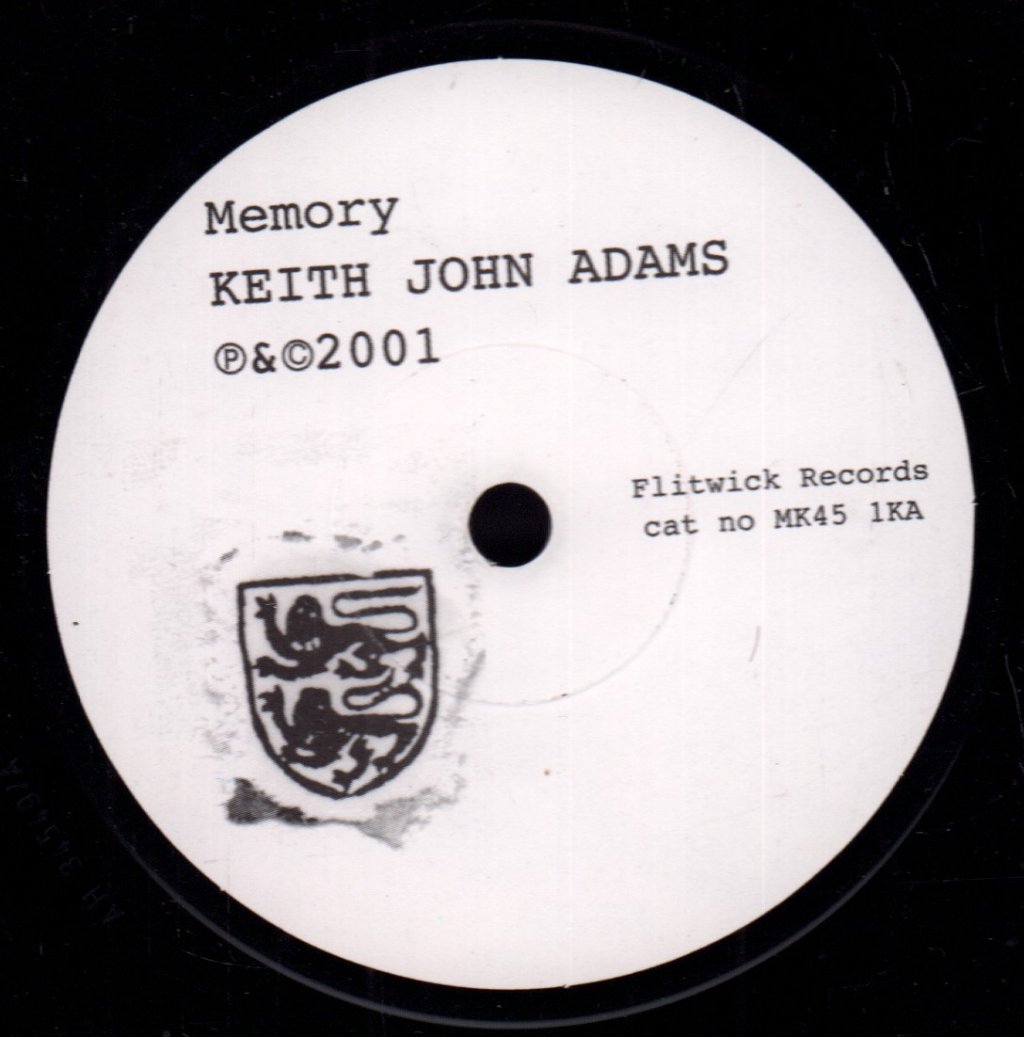 Keith John Adams - Memory - 7 Inch