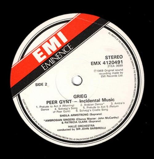 Halle Orchestra - grieg Peer Gynt incidental music - Lp