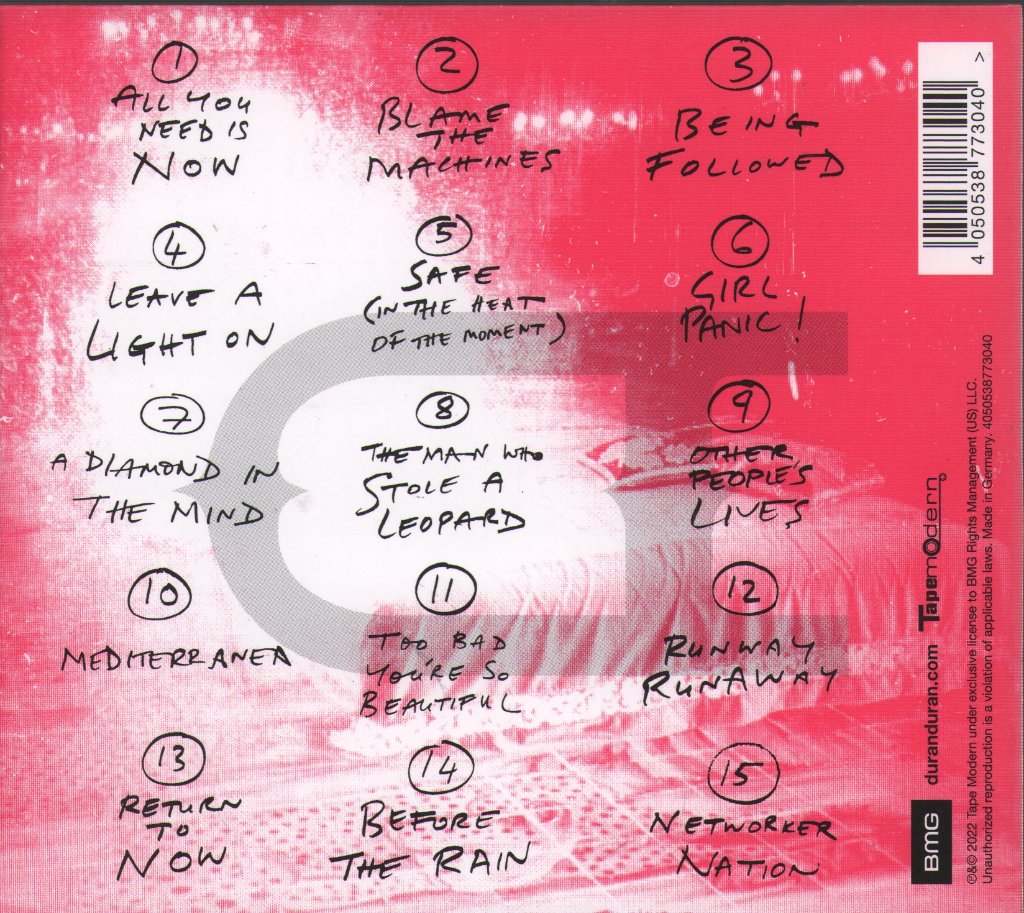 Duran Duran - All You Need Is Now - Cd