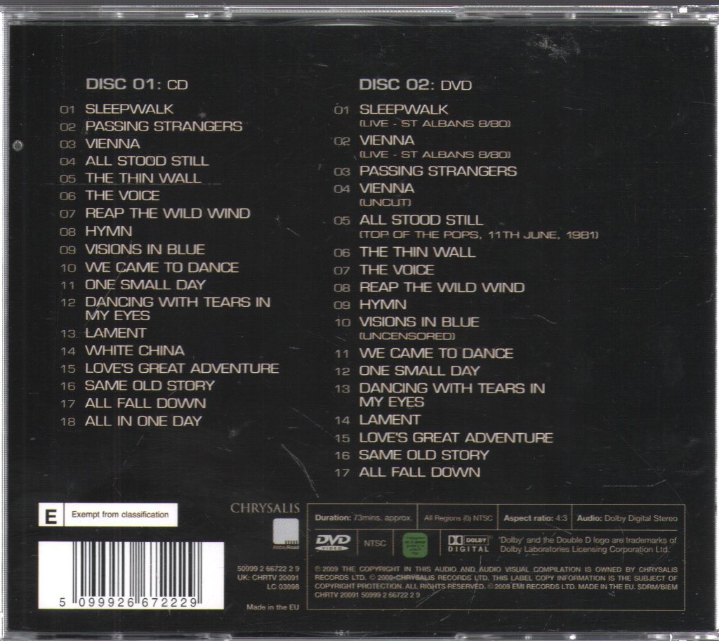 Ultravox - Very Best Of Ultravox - Cd/Dvd