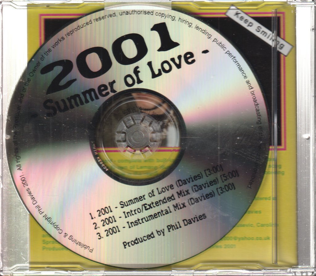 Phil Davies - 2001 Summer Of Love - Cdr