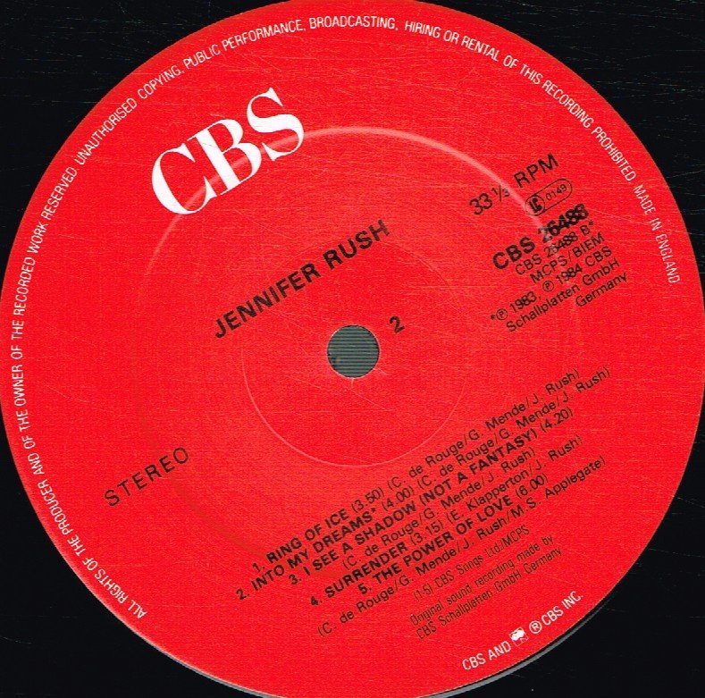 Jennifer Rush - Jennifer Rush - Lp