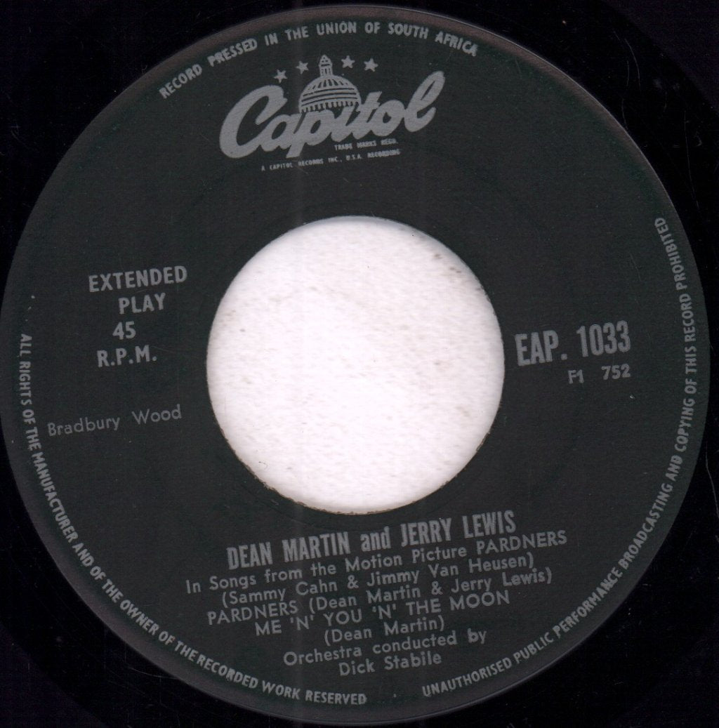 Dean Martin And Jerry Lewis - Songs From The Film Pardners - 7 Inch